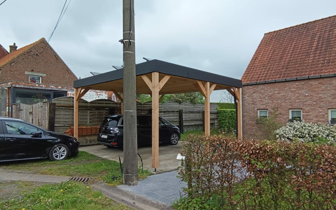 Carport avec panneaux solaire – Ellezelles